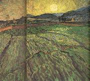Vincent Van Gogh Enclosed Field with Risihng Sun (nn04) France oil painting artist